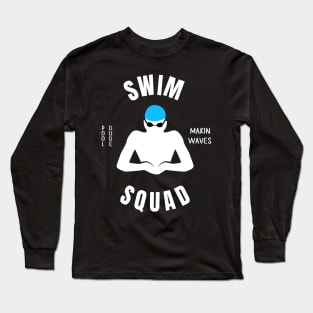 Mens Breaststroke Swim Squad Swimming Fan Gift Long Sleeve T-Shirt